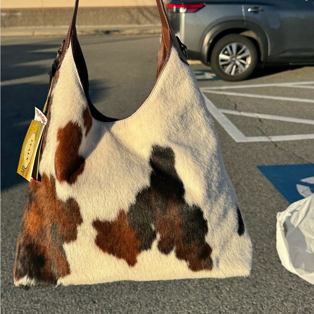 Cavalcanti Cowhide genuine leather hobo Viral